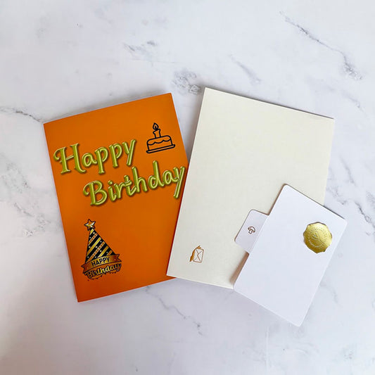Black and Golden Birthday Card For 80th(Balloon Number)