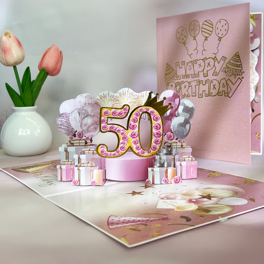 50th Birthday Card for Women